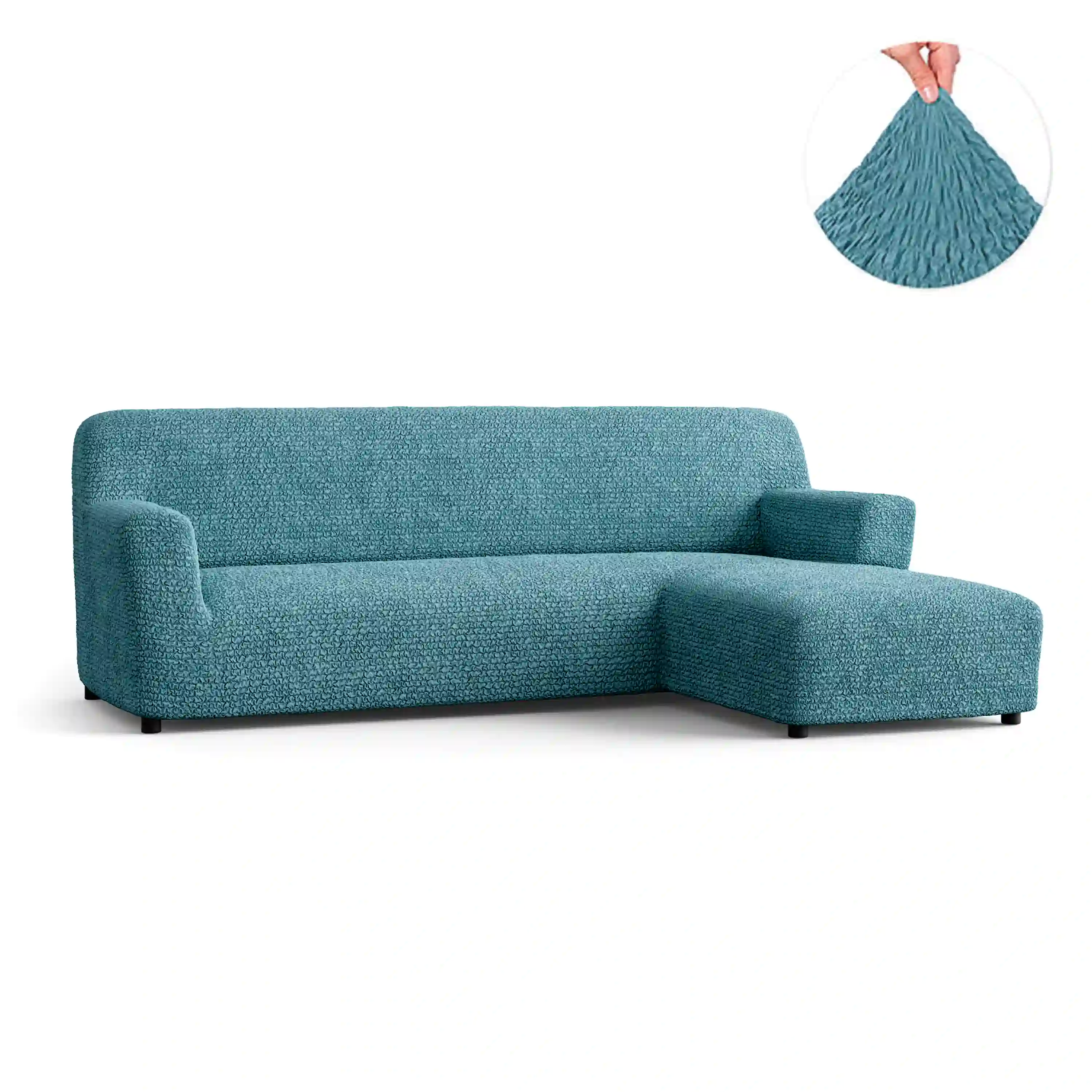 Housse de canapé en L (chaise droite) - Tiffany, collection Microfibra